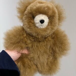 Alpaga Fluffy Brown Teddy Bear Plush